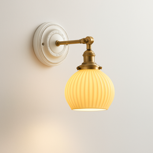 applique led nordique beisde iwhd blanc céramique - vue 15 sur 23
