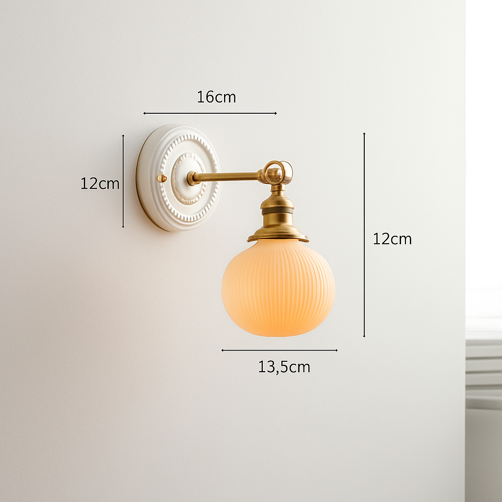applique led nordique beisde iwhd blanc céramique - vue 17 sur 23