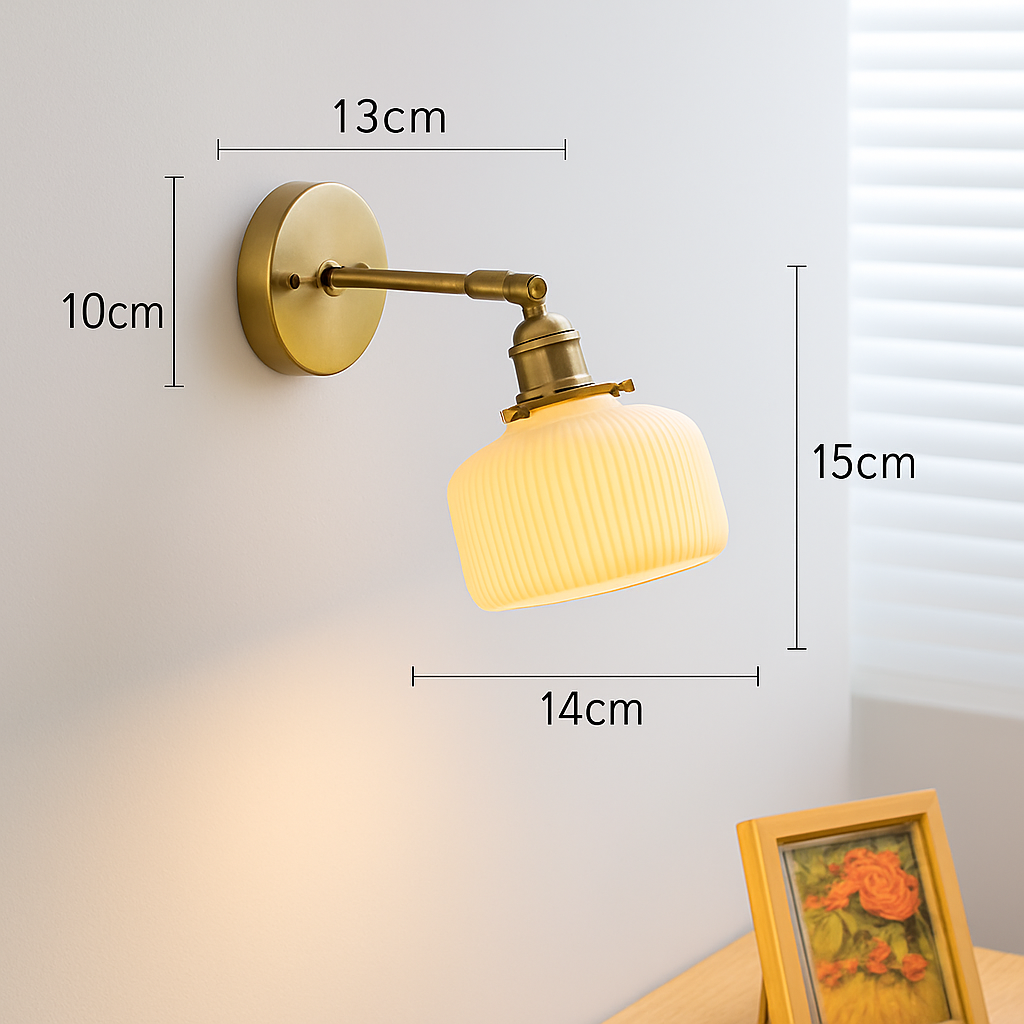applique led nordique beisde iwhd blanc céramique - vue 18 sur 23