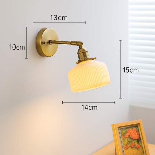 applique led nordique beisde iwhd blanc céramique - vue 19 sur 23