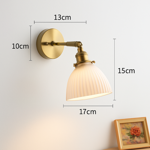 applique led nordique beisde iwhd blanc céramique - vue 22 sur 23