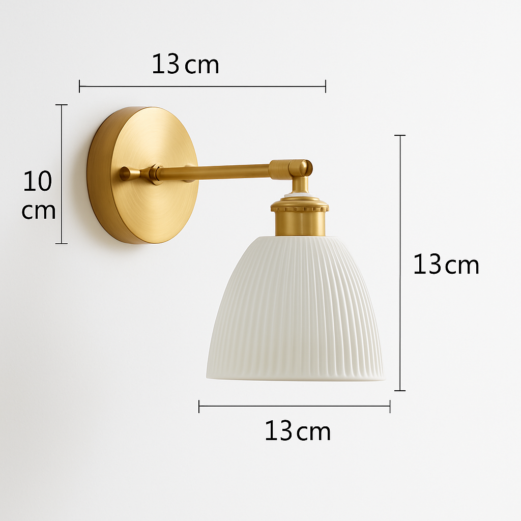 applique led nordique beisde iwhd blanc céramique - vue 23 sur 23