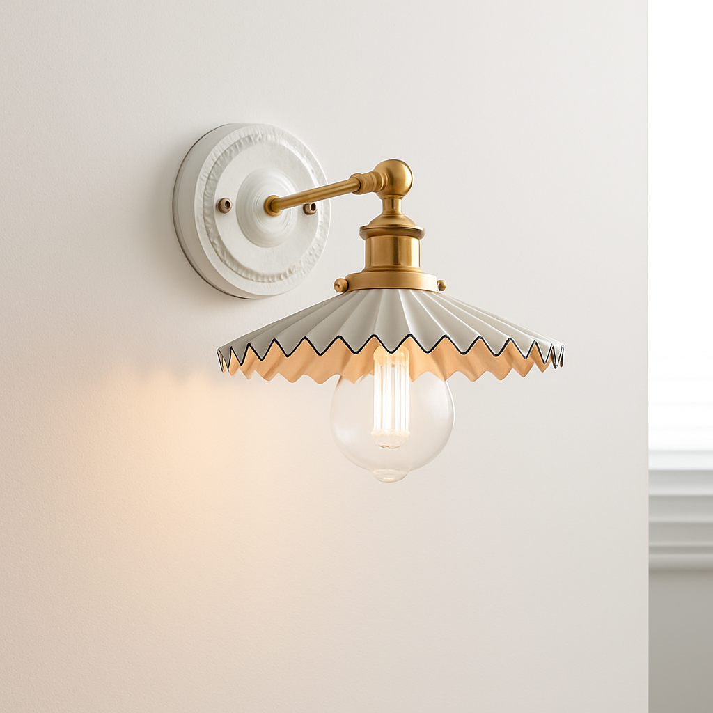 applique led nordique beisde iwhd blanc céramique - vue 8 sur 23