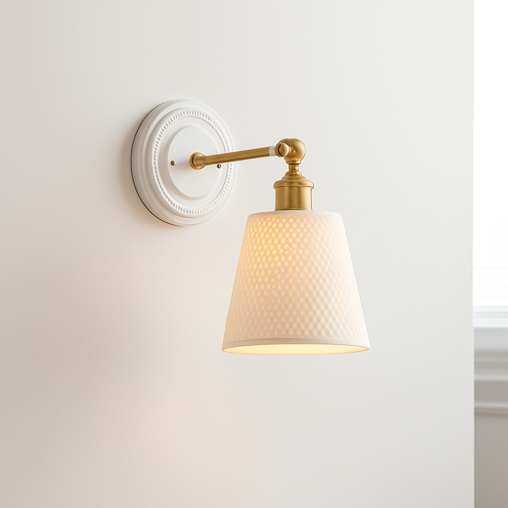 applique led nordique beisde iwhd blanc céramique - vue 9 sur 23