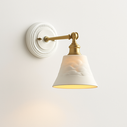 applique led nordique beisde iwhd blanc céramique - vue 11 sur 23