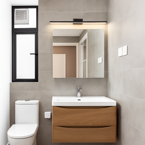 Applique miroir salle de bain à LED rectangulaire Cabinet - vue 6 sur 19