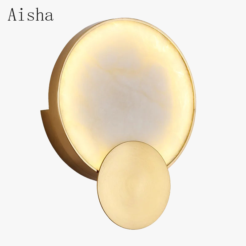 applique moderne en marbre avec éclairage led décoratif luxe