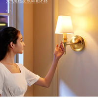 applique murale américaine à 2 bras en cuivre led traditionnelle pour décoration artistique