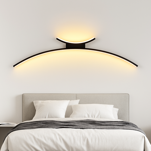 Applique murale arc de cercle design minimaliste à LED - vue 2 sur 18