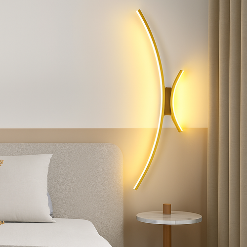 Applique murale arc de cercle design minimaliste à LED - vue 3 sur 18