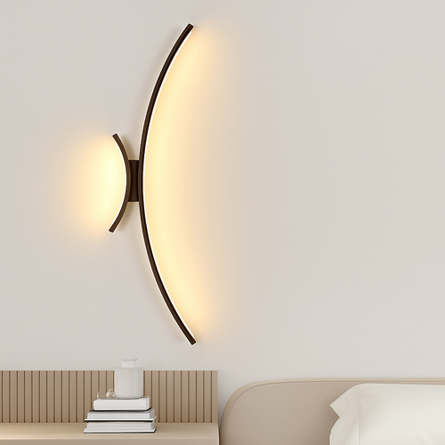 Applique murale arc de cercle design minimaliste à LED - vue 5 sur 18