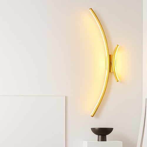 Applique murale arc de cercle design minimaliste à LED - vue 6 sur 18