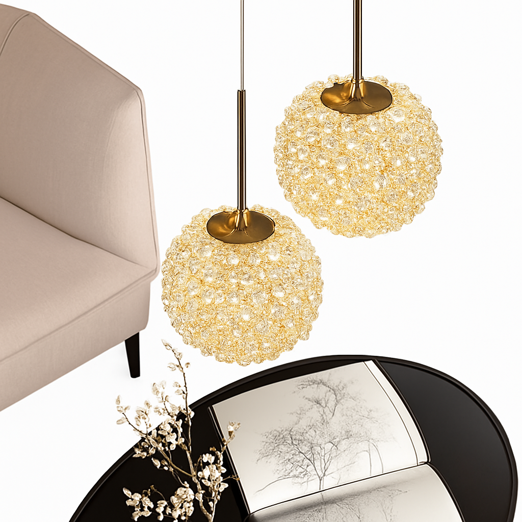 applique murale artistique en cristal de luxe style français pour intérieur élégant - vue 4 sur 8
