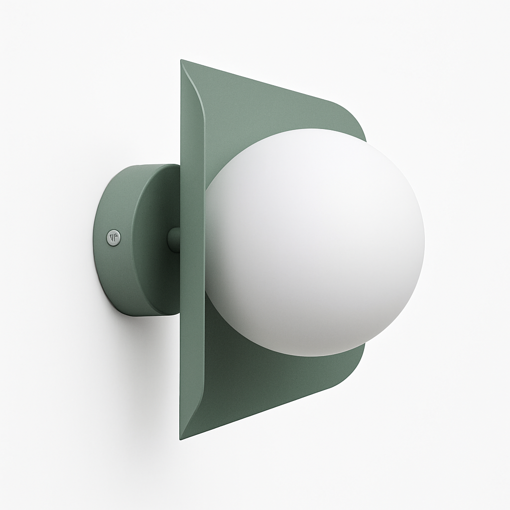 Applique murale avec boule blanche Morden Minimalist à LED (de couleurs) - vue 3 sur 6