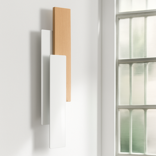 Applique murale bois noyer télécommandée - vue 5 sur 12