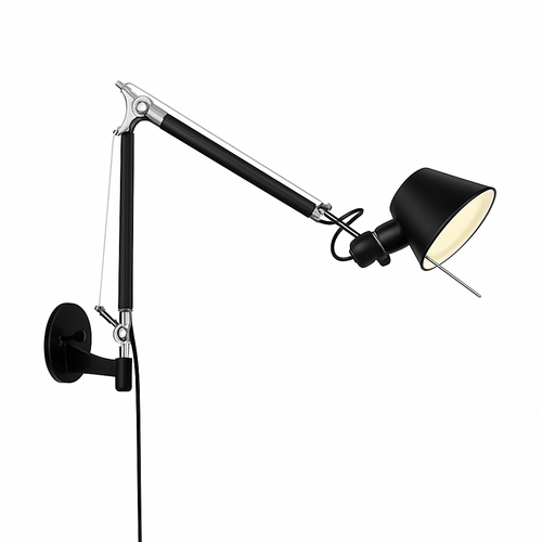 Applique murale bras articulé avec lampe American - vue 2 sur 8