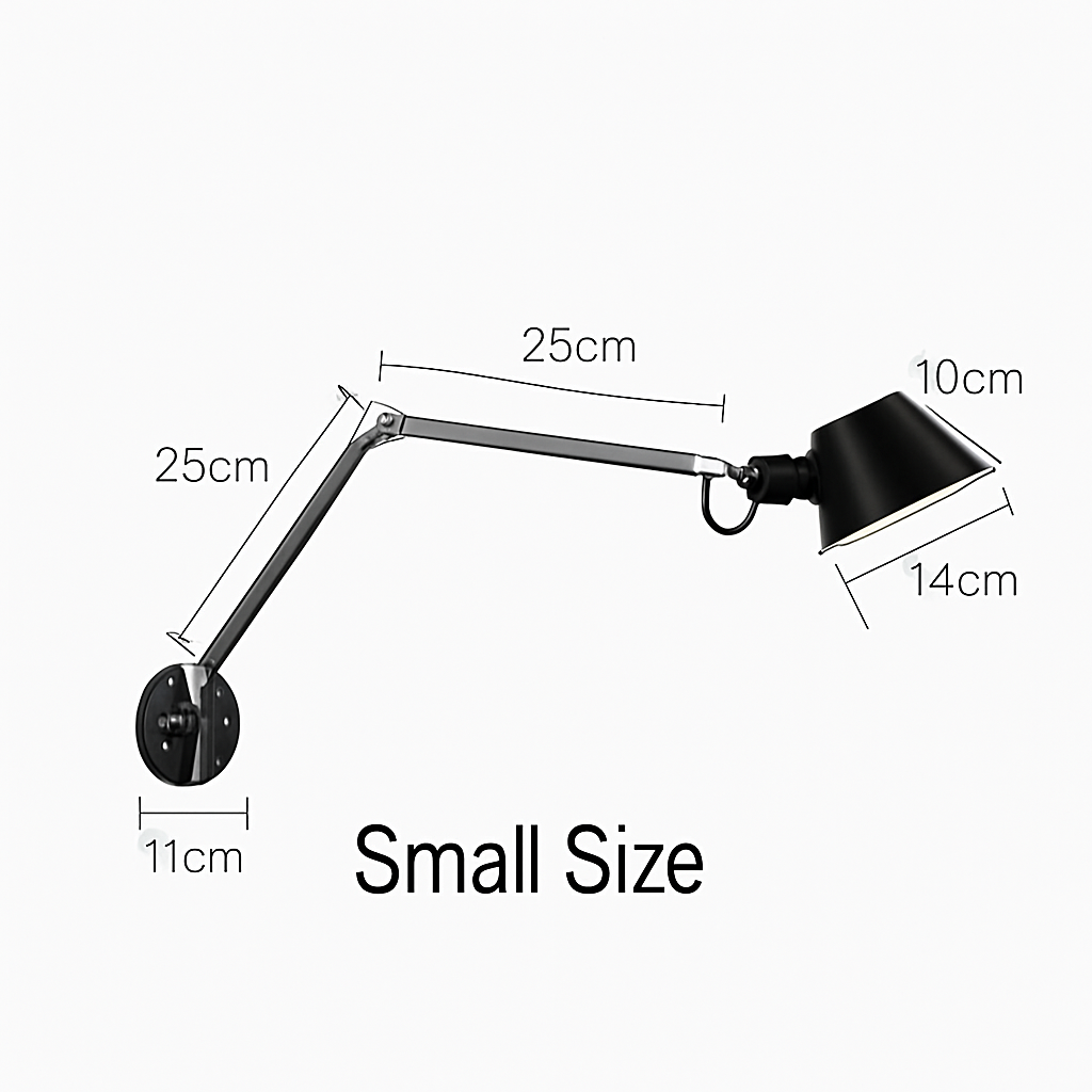 Applique murale bras articulé avec lampe American - vue 4 sur 8