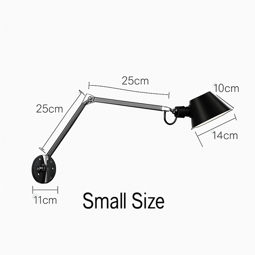 Applique murale bras articulé avec lampe American - vue 5 sur 8