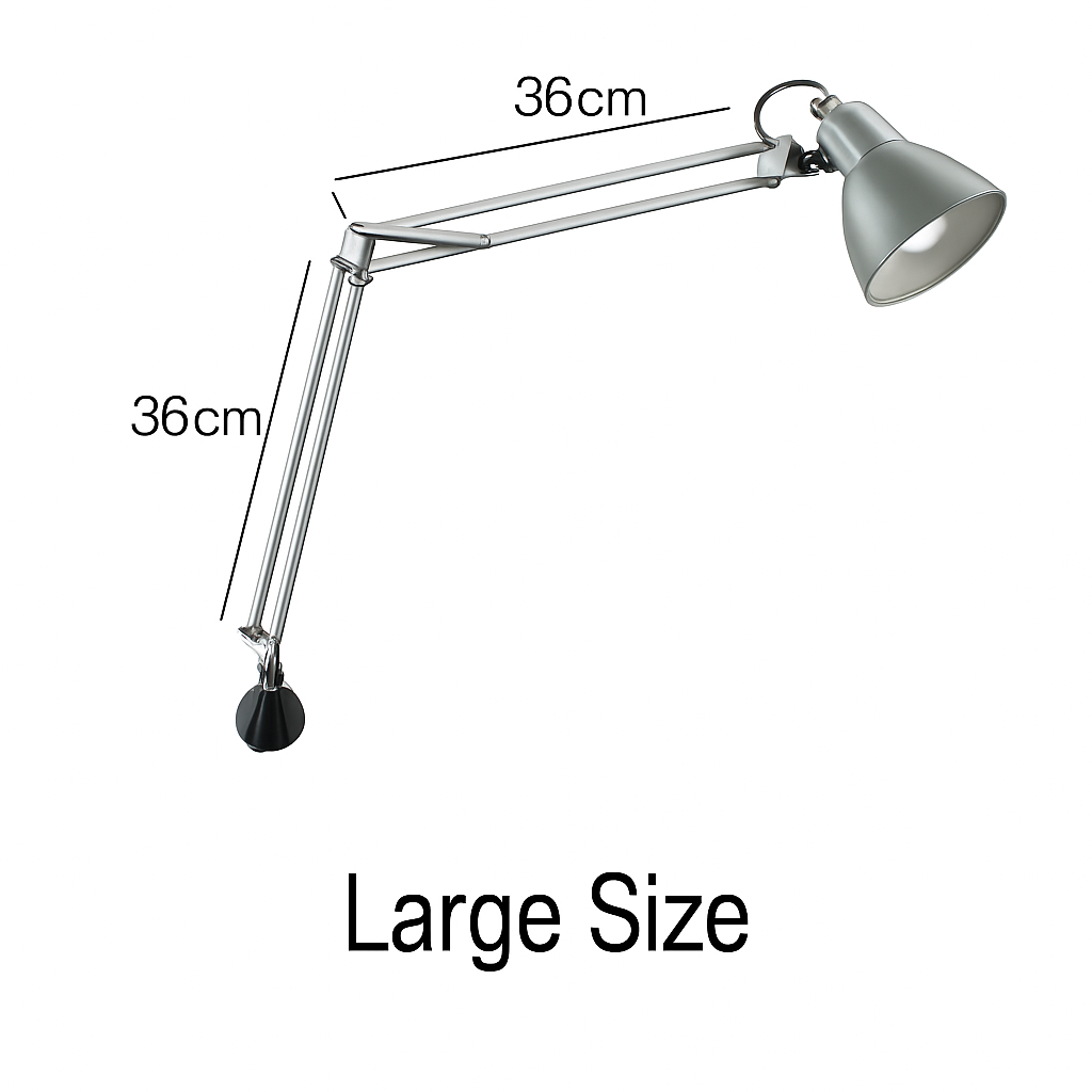 Applique murale bras articulé avec lampe American - vue 7 sur 8