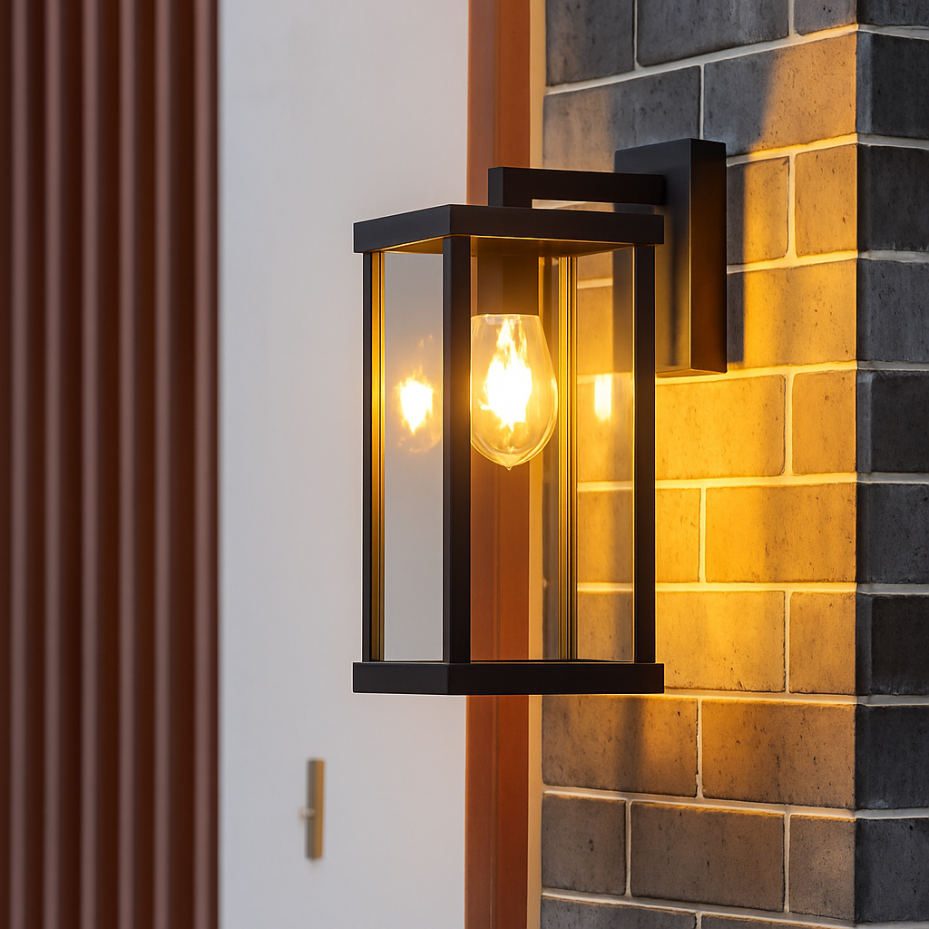 applique murale carrée en aluminium pour éclairage extérieur décoratif - vue 3 sur 10