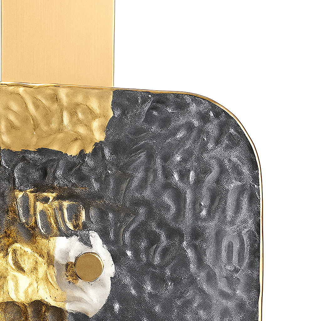 Applique murale carrée en cuivre de luxe post-moderne Simple - vue 6 sur 9