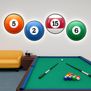 applique murale créative pour salle de billard et décoration intérieure