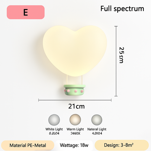 applique murale créatives pour enfants en forme de couronne et cœur - vue 12 sur 12