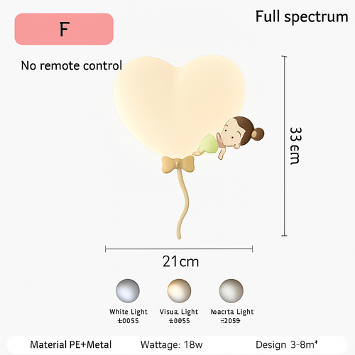 applique murale créatives pour enfants en forme de couronne et cœur - vue 13 sur 12