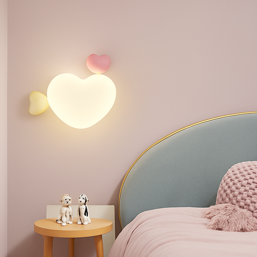 applique murale créatives pour enfants en forme de couronne et cœur - vue 4 sur 12