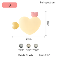 applique murale créatives pour enfants en forme de couronne et cœur