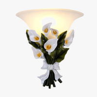 applique murale décorative à fleurs moderne pour intérieur