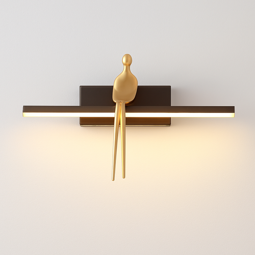 applique murale de luxe en cuivre design minimaliste haut de gamme - vue 2 sur 8
