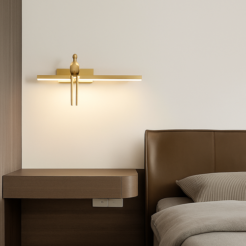 applique murale de luxe en cuivre design minimaliste haut de gamme - vue 4 sur 8