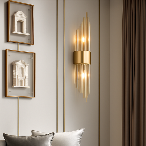 Applique murale de luxe LED moderne en or - vue 4 sur 15