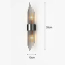 Applique murale de luxe LED moderne en or
