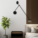 applique murale design avec bras pivotant réglable et poteau flexible