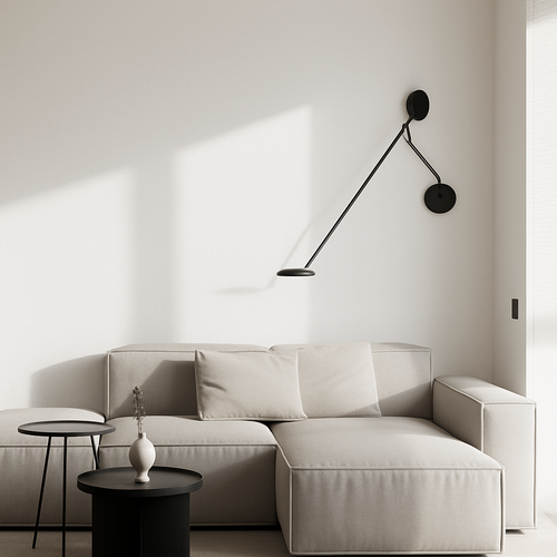 applique murale design avec bras pivotant réglable et poteau flexible - vue 5 sur 14