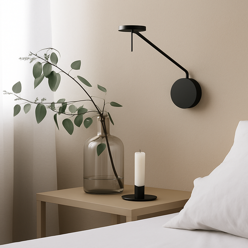 applique murale design avec bras pivotant réglable et poteau flexible - vue 6 sur 14