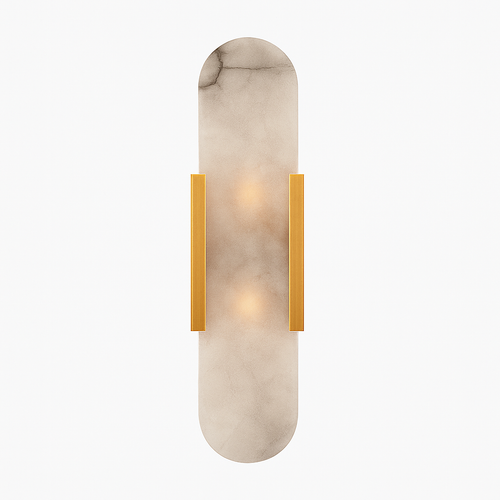 Applique murale design cylindrique effet marbre Aïda - vue 2 sur 9