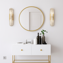 Applique murale design cylindrique effet marbre Aïda