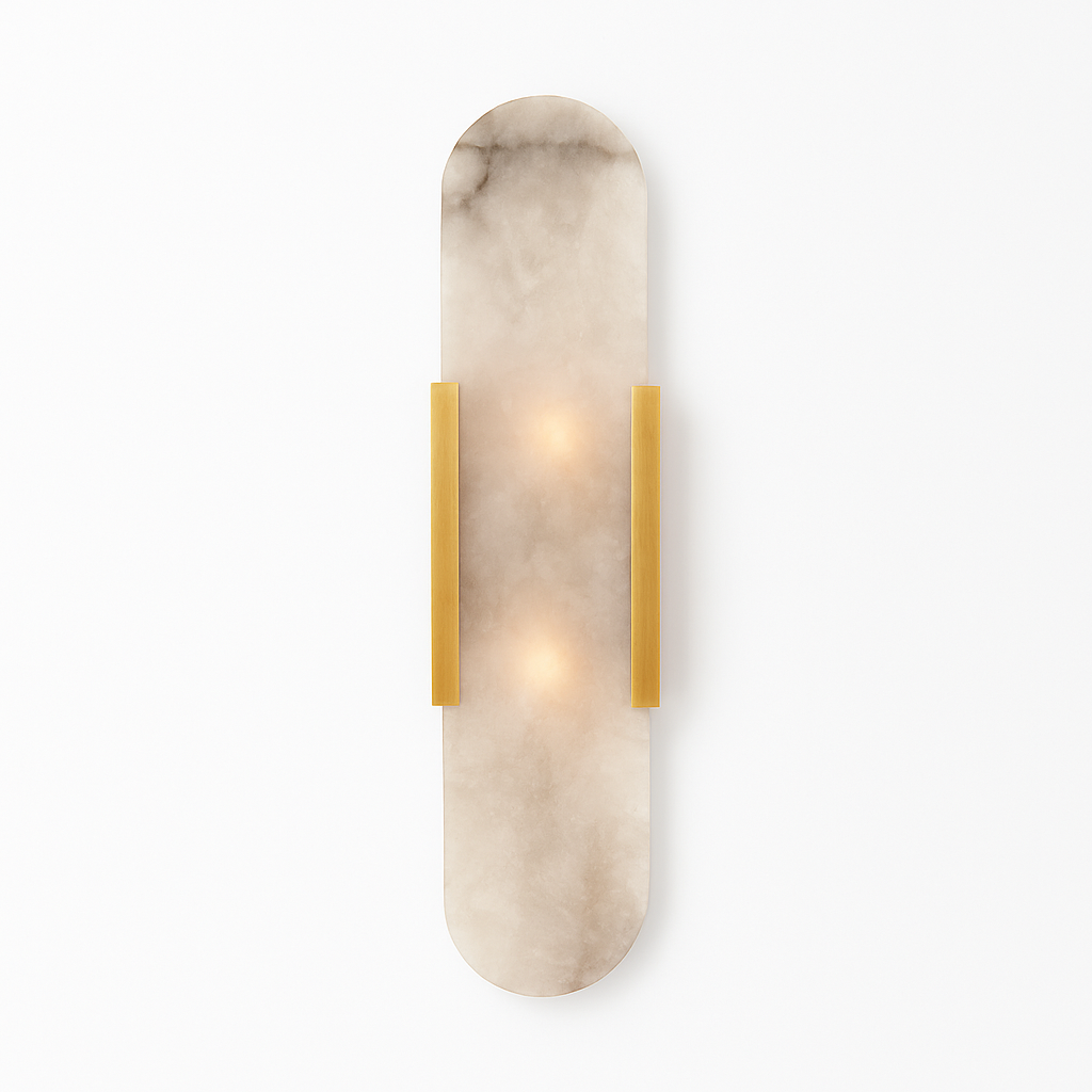 Applique murale design cylindrique effet marbre Aïda - vue 5 sur 9