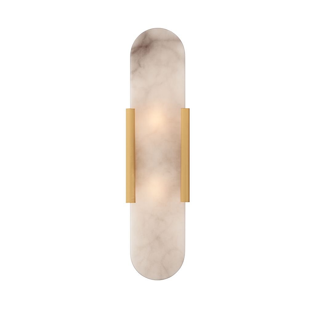 Applique murale design cylindrique effet marbre Aïda - vue 7 sur 9