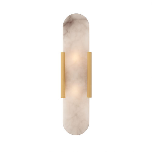Applique murale design cylindrique effet marbre Aïda - vue 8 sur 9
