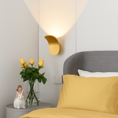 Applique murale design à LED avec abat-jour courbé en métal style Wake - vue 4 sur 16