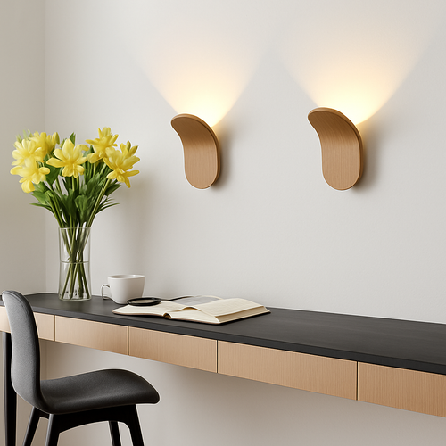 Applique murale design à LED avec abat-jour courbé en métal style Wake - vue 5 sur 16