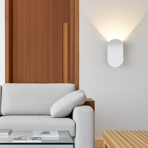Applique murale design à LED avec abat-jour courbé en métal style Wake - vue 6 sur 16