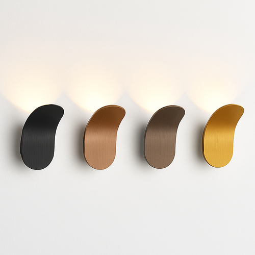 Applique murale design à LED avec abat-jour courbé en métal style Wake - vue 7 sur 16