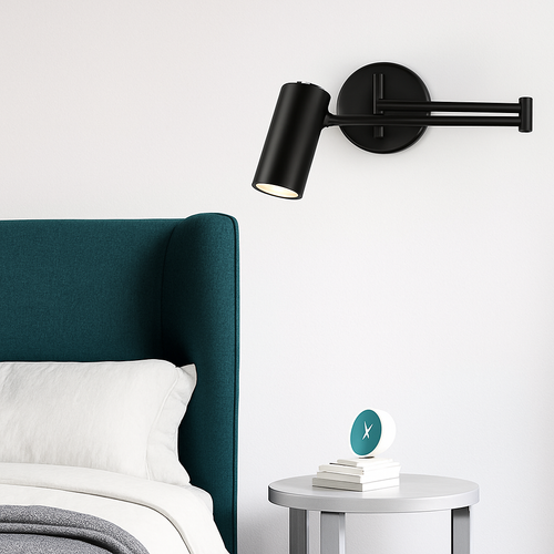 Applique murale design LED avec sport dirigeable en métal doré ou noir Light - vue 5 sur 8