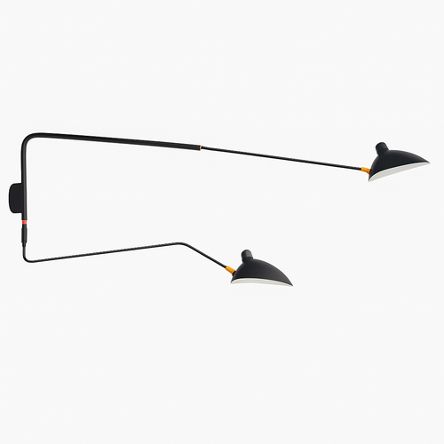 Applique murale design LED dirigeable style retro Swing - vue 2 sur 13