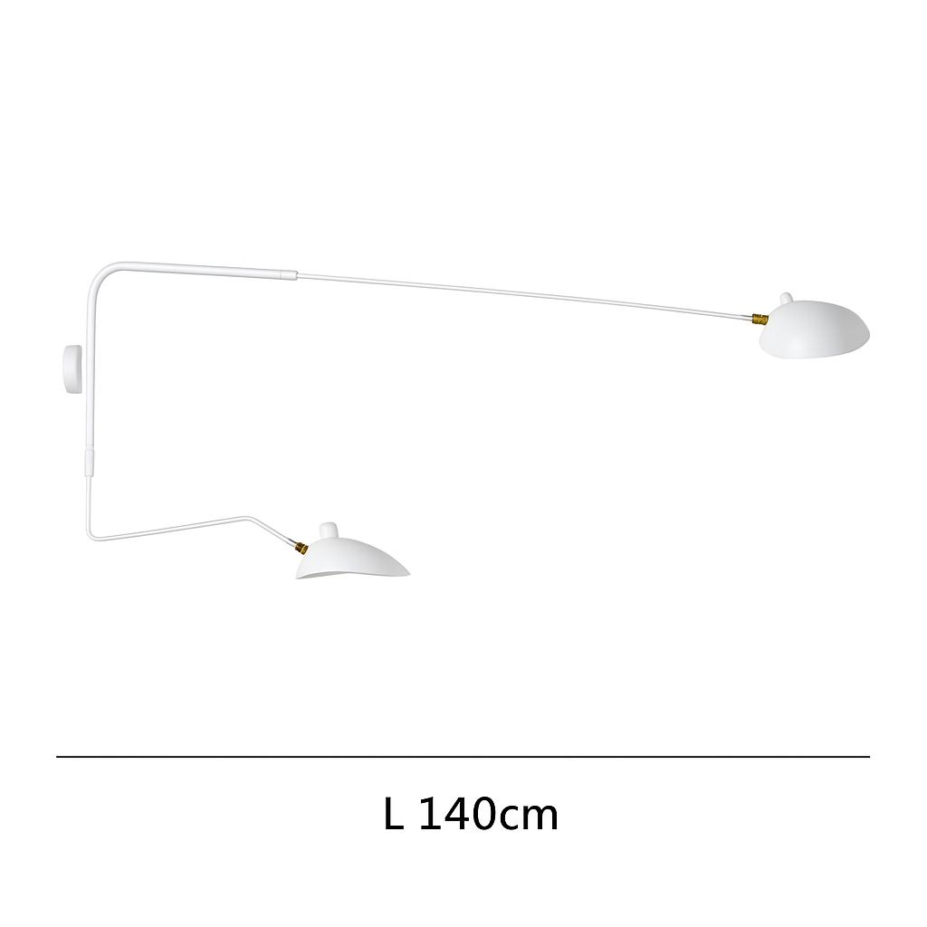 Applique murale design LED dirigeable style retro Swing - vue 12 sur 13